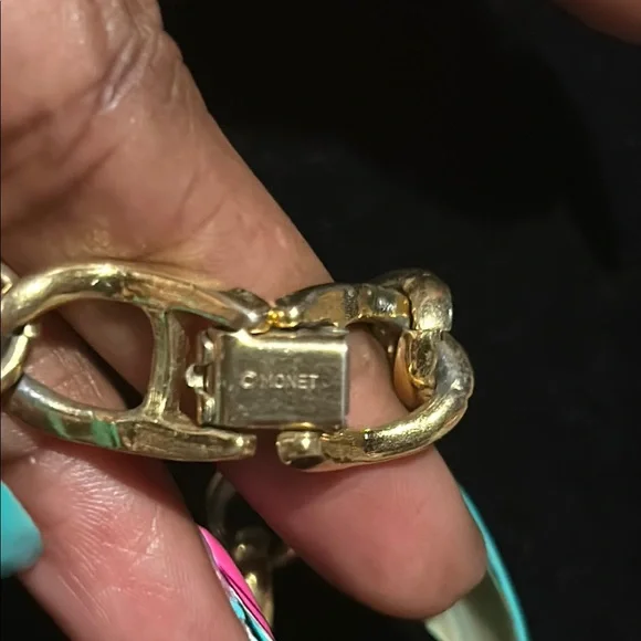 Juicy Couture Gold Charms on a Monet Necklace with Matching Bracelet - Picture 15 of 16